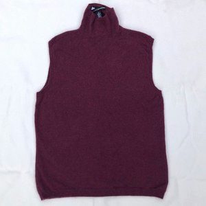 Cashmere Turtleneck Sweater Vest
